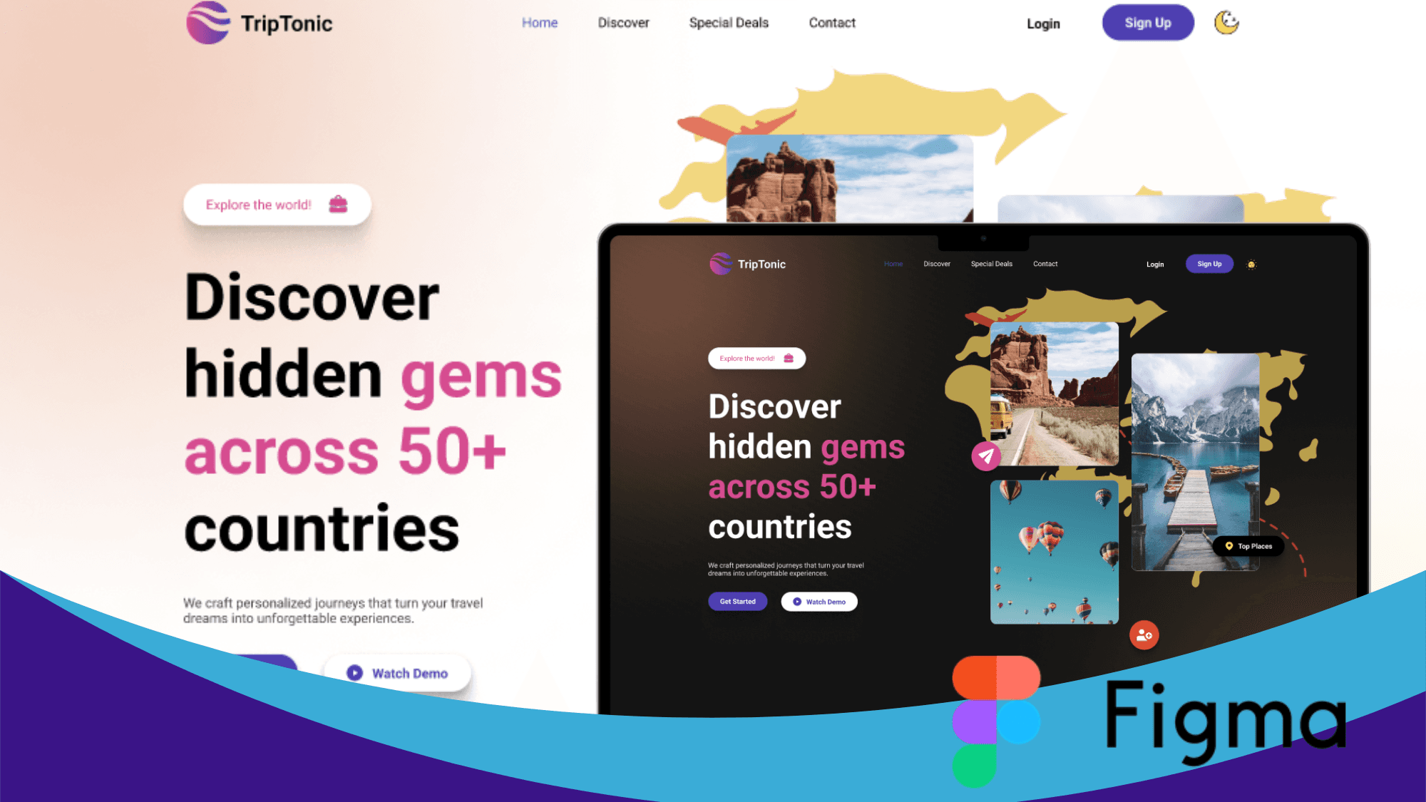 Travel Website UI